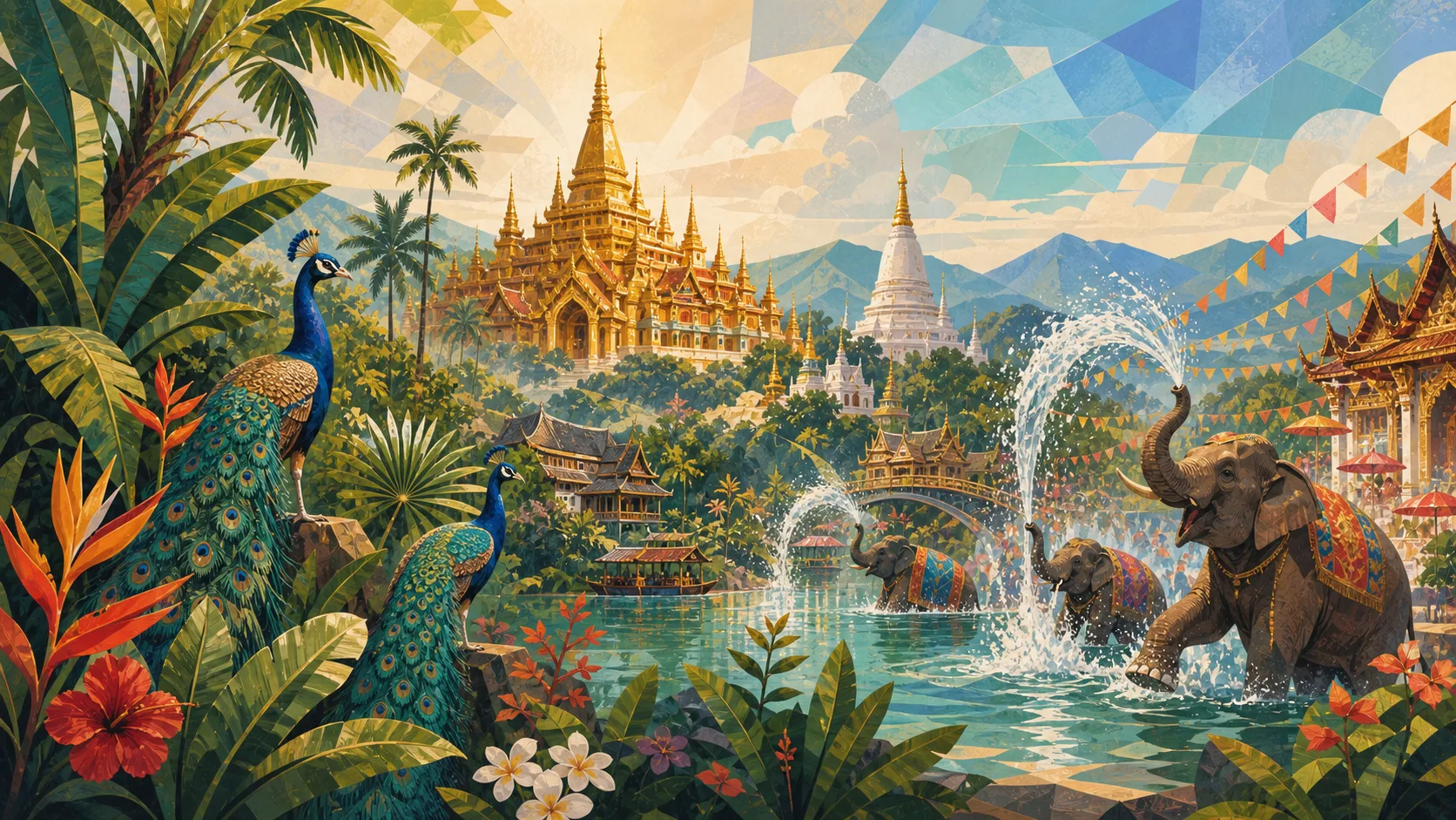 西双版纳春节旅行图